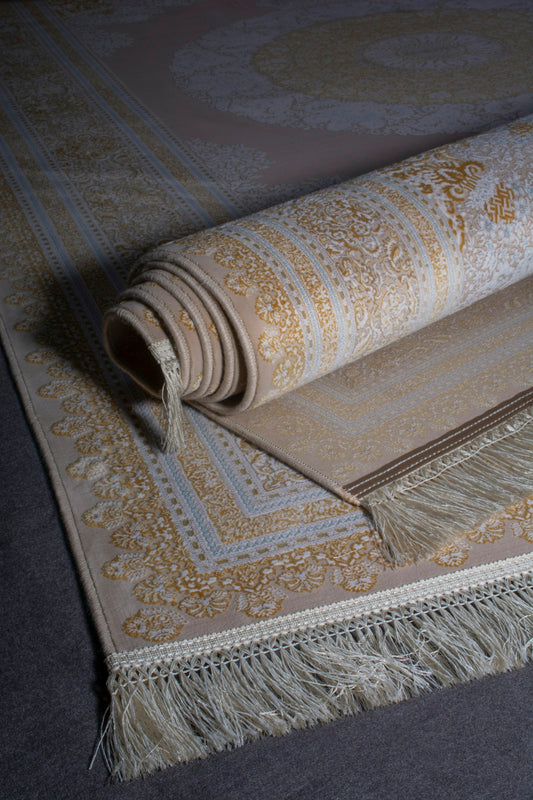 Alfombra de lana tejida 140x200